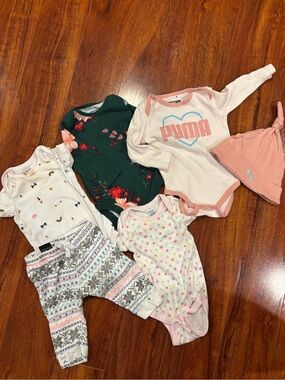 Bundle of baby girl clothes